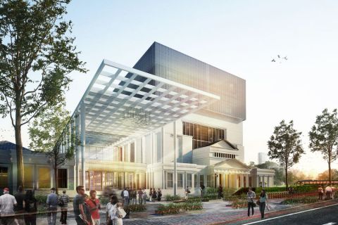 Ilustrasi 3D Museum Nasional Indonesia