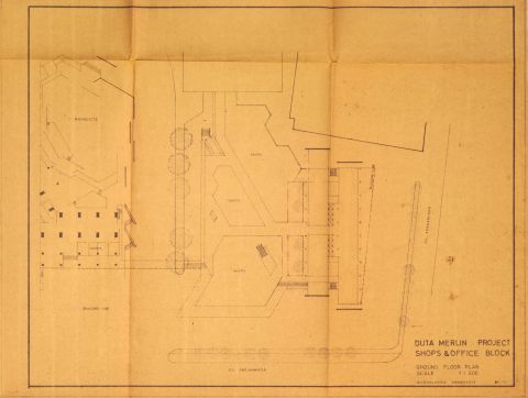 Duta Merlin Project Shops & Office Block, Ground Floor Plan