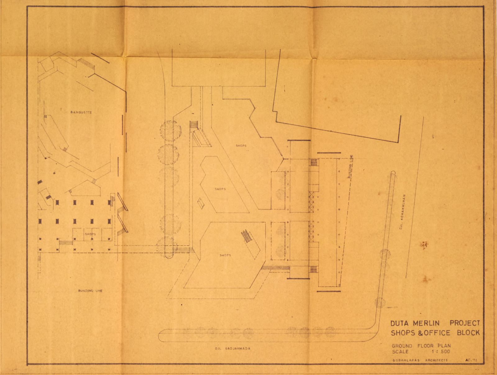 Duta Merlin Project Shops & Office Block, Ground Floor Plan