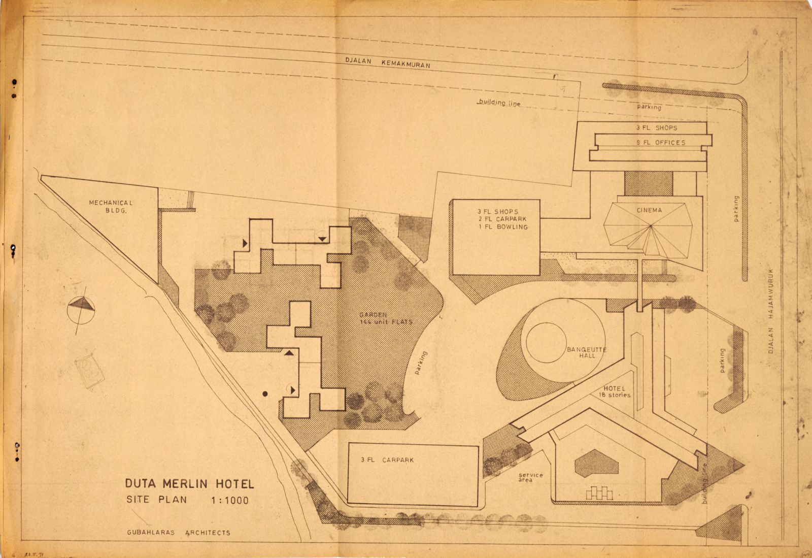 Duta Merlin Hotel, Site Plan