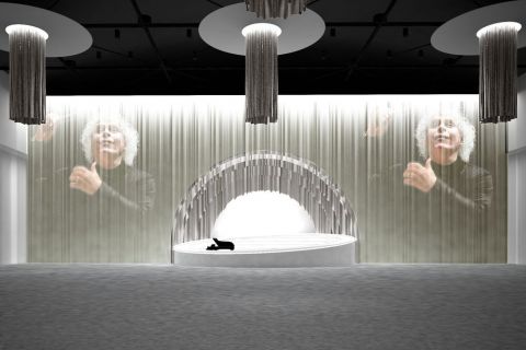 Ilustrasi 3D Panggung Konser Salute