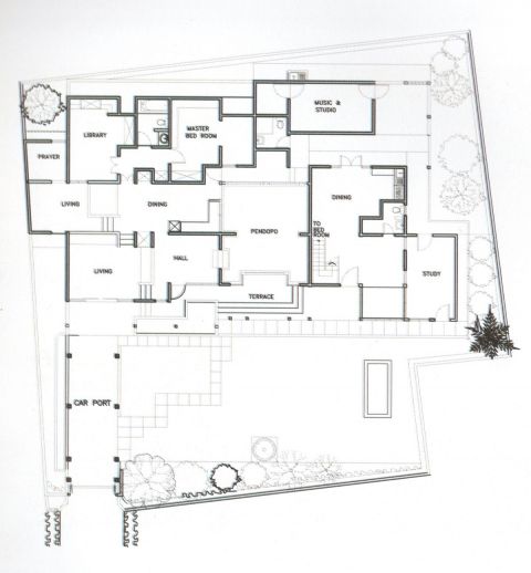 Denah Rumah Adhi Moersid